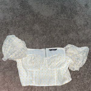 SHEIN white shirt Top Size Small